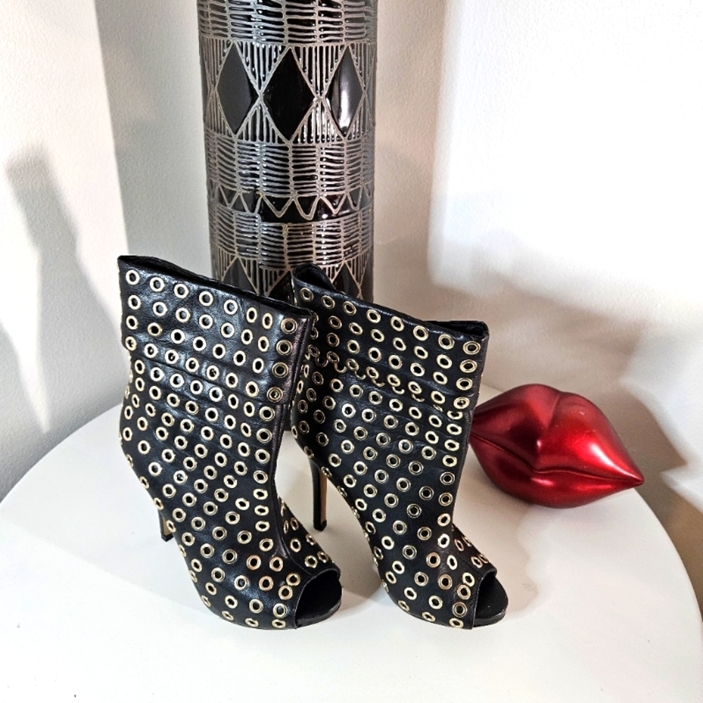 Aldo Peep Toe Booties,Size 6